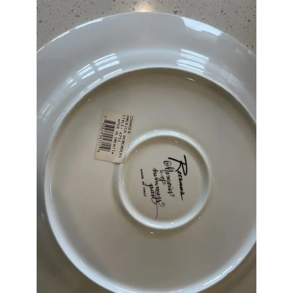 Rosanna Charger Memories of Summers Past America Remembers‎ Plate Charger